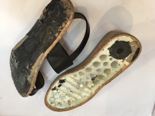ウェッジソールの靴底が剥がれた場合の修理｜【靴修理】ウィンリペア